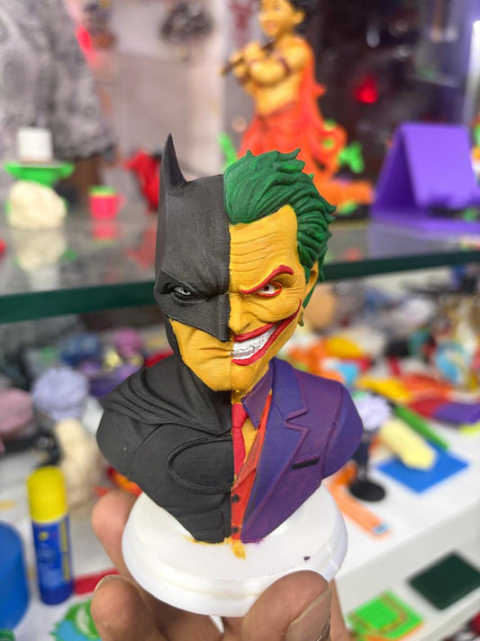 Batman x Joker Split Face Collectible Bust