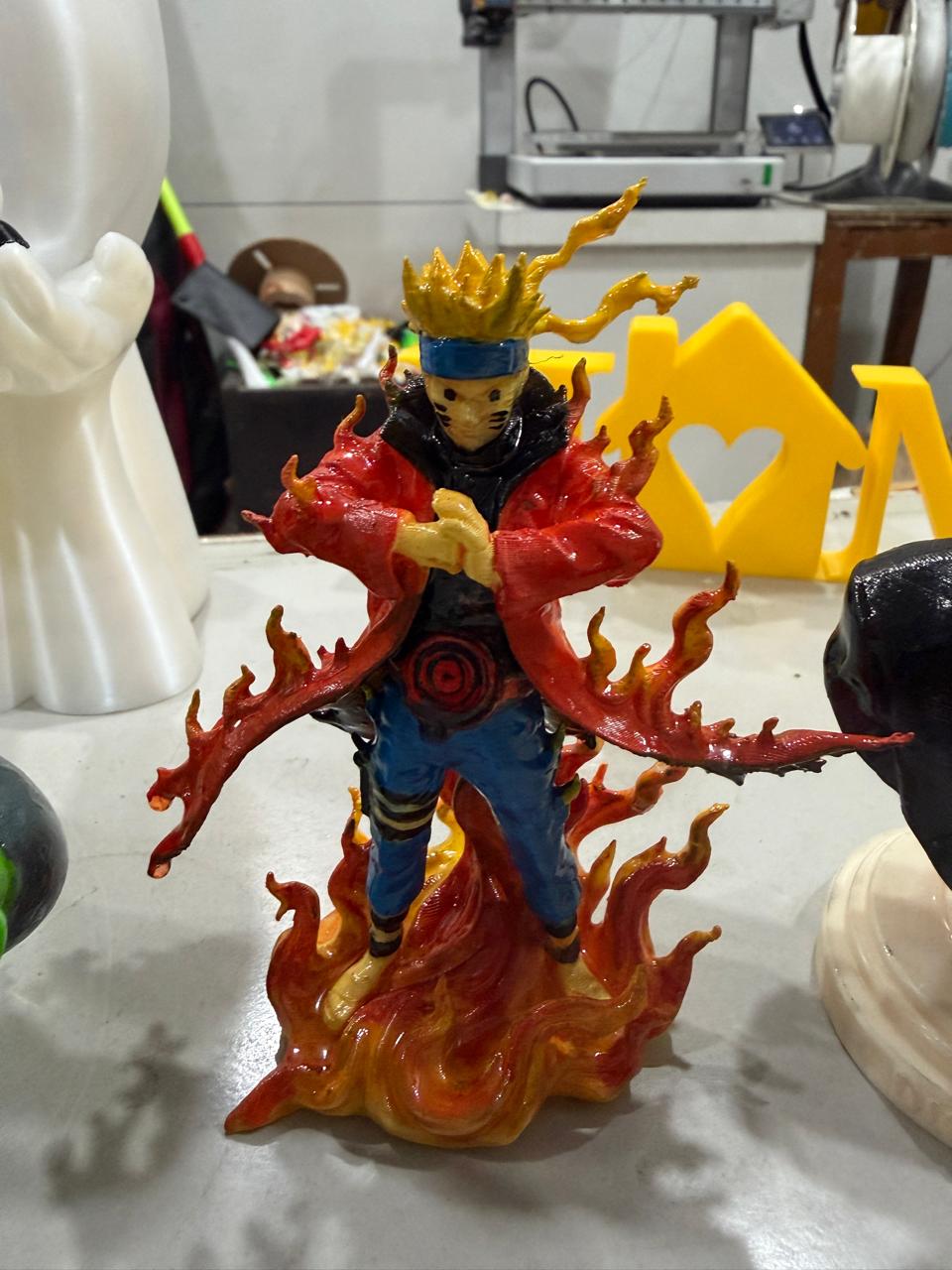 Naruto Sage Flame Anime Collectible Figure