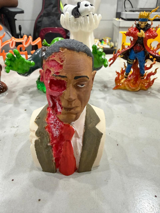 Two Face Villain Split Burn Collectible Bust